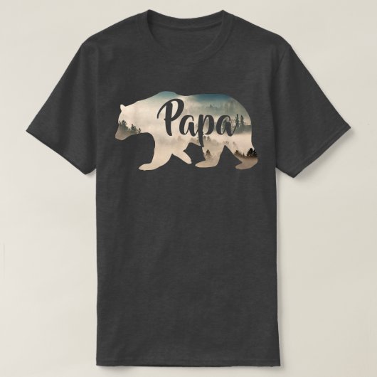 Mens Papa Bear & ForestAwesome Camping T-Shirt781 T-Shirt (Design vorne)