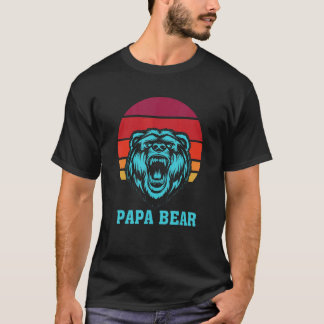 Mens Papa Bear für Vater Vater Großvater Vatertag T-Shirt