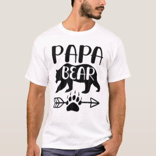 Mens Papa Bear zum Vatertag T-Shirt
