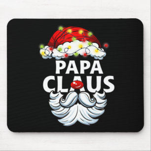 Mens Papa Claus Weihnachten Pajama Familie Xmas Fa Mousepad