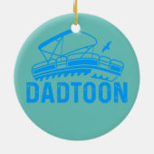 Mens Papa Day Pontooning Dadtoon Pontoon Keramik Ornament (Hinten)