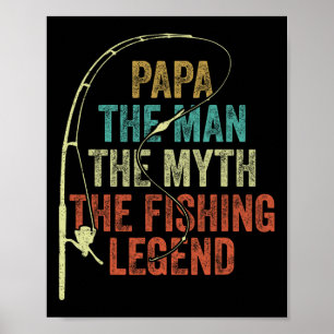 Mens Papa Der Mann Der Mythos Die Legende Beim Ang Poster