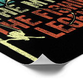 Mens Papa Der Mensch Der Mythos der Fischerei Lege Poster (Ecke)