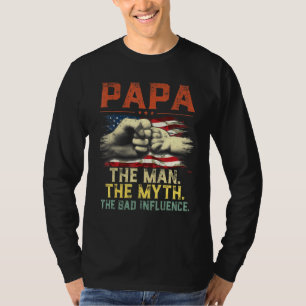 Mens Papa Der Mensch Der Mythos Der schlechte Einf T-Shirt