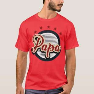 Mens Papa Familie Matching Vater Opa Vintager Tod T-Shirt