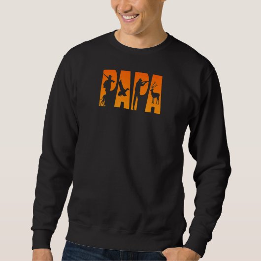 Mens Papa Hunt Vathers Day Hunter Sweatshirt (Vorderseite)