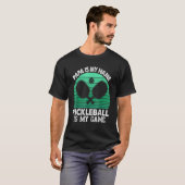 Mens Papa ist mein Name Pickleball ist mein Spiel T-Shirt (Vorne ganz)