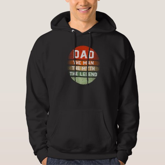 Mens Papa Man Myth Legend Vater Vatervater Hoodie (Vorderseite)