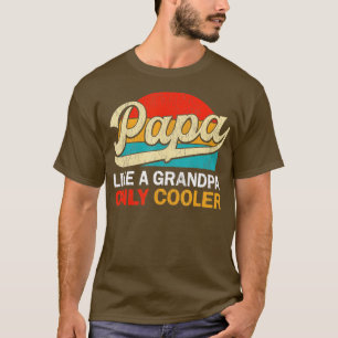Mens PAPA wie ein Opa nur cooler, Funny dad de las T-Shirt
