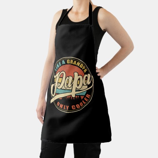 Mens PAPA wie ein Opa NUR COOLER Vater Pap Schürze (InSitu)