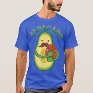 Mens Papacado Veganer Vater Vathers Day Frucht Avo T-Shirt