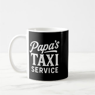 Mens Papas Taxi Service - Lustiger Papa-Fahrerjob Kaffeetasse