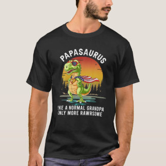 Mens Papasaurus wie ein normaler Großvater nur meh T-Shirt