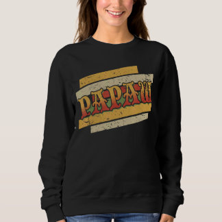 Mens Papaw Retro Vintag Stepdad Stepfather Sweatshirt