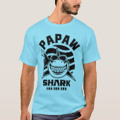 Mens Papaw Shark Father Grandpa-Geschenk T-Shirt (Vorderseite)