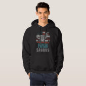 Mens Papawsaurus Rex Dinosaur Grandpa Saurus Ameri Hoodie (Vorne ganz)