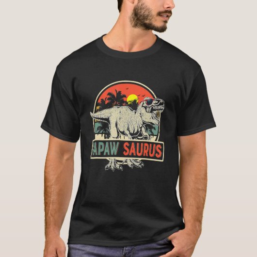 Mens Papawsaurus Rex Dinosaur Papaw Saurus Father' T-Shirt (Vorderseite)