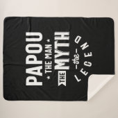 Mens Papou der Mann der Mythos der Legende Geschen Sherpadecke (Vorderseite (Horizontal))