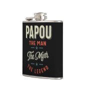 Mens Papou Shirt Geschenk: Der Mann, der Mythos, d Flachmann (Links)