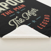 Mens Papou Shirt Geschenk: Der Mann, der Mythos, d Sherpadecke (3/4)