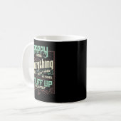 Mens Pappy weiß alles Funny Pappy Vathers Da Kaffeetasse (Vorderseite Links)