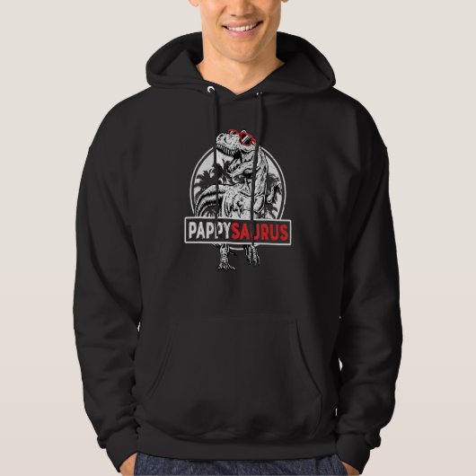 Mens Pappysaurus Rex Dinosaur Pappy Saurus Father' Hoodie (Vorderseite)