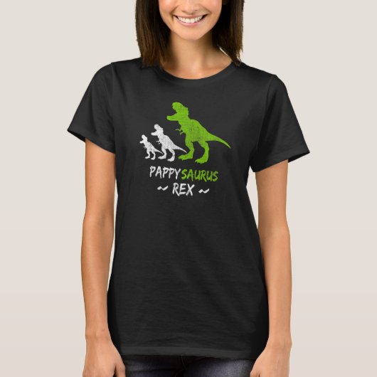 Mens Pappysaurus T Rex Pappy Saurus Dinosaur Vinta T-Shirt (Vorderseite)