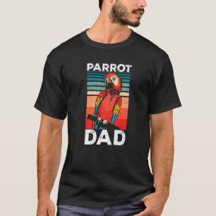 Mens Parakeet Macaw Parrot Vater Parrots T-Shirt