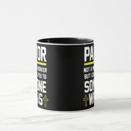 Mens Pastor  Tasse (Zentrum)