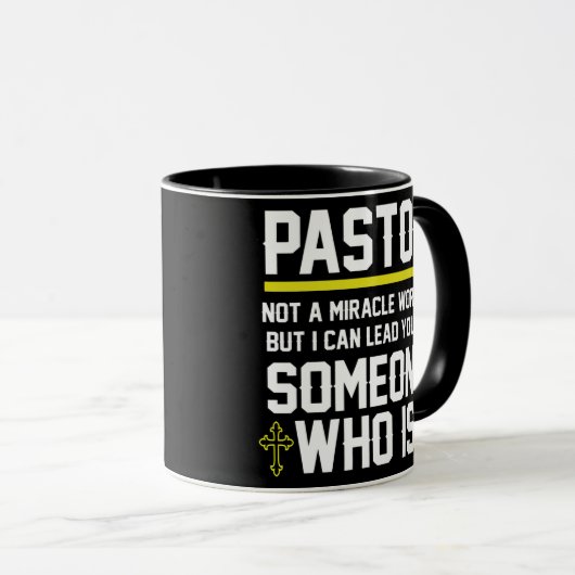 Mens Pastor  Tasse (VorderseiteRechts)