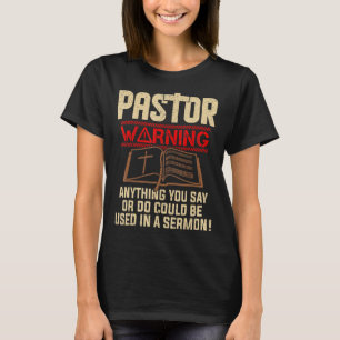Mens Pastor warnen Sermon Christlich Prediger Mini T-Shirt