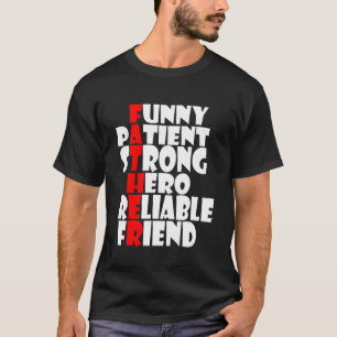 Mens Patient Starker Heldenfreund T-Shirt