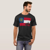 Mens Patriotic Bauer Usa Staat Farm Traktor Ge T-Shirt (Vorne ganz)