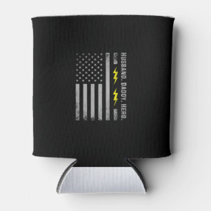 Mens Patriotic Electrical Vater American Flag Fars Dosenkühler