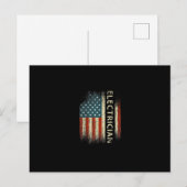 Mens Patriotic Electrician spendet amerikanische F Postkarte (Vorne/Hinten)