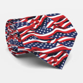 Mens Patriotic USA Flag Krawatte (Gerollt)