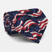 Mens Patriotic USA Flag Krawatte (Gerollt)