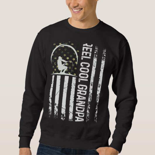 Mens Patriotische Flagge Cool Opa für Daddy Hu Sweatshirt (Vorderseite)