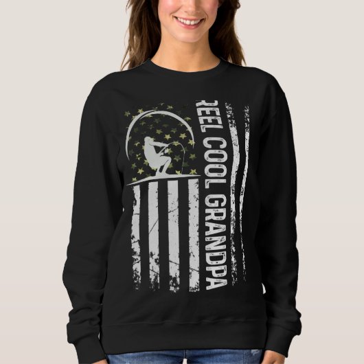 Mens Patriotische Flagge Cool Opa für Daddy Hu Sweatshirt (Vorderseite)