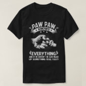 Mens PAW PAW weiß alles, was Shirt 60th Gift Funn (Design vorne)