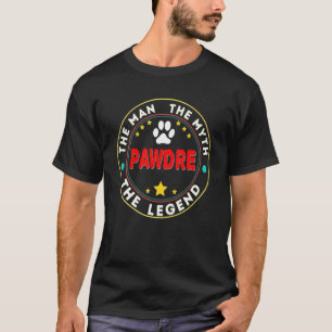 Mens Pawdre The Man Myth Legend Hund Vater Katze V T-Shirt