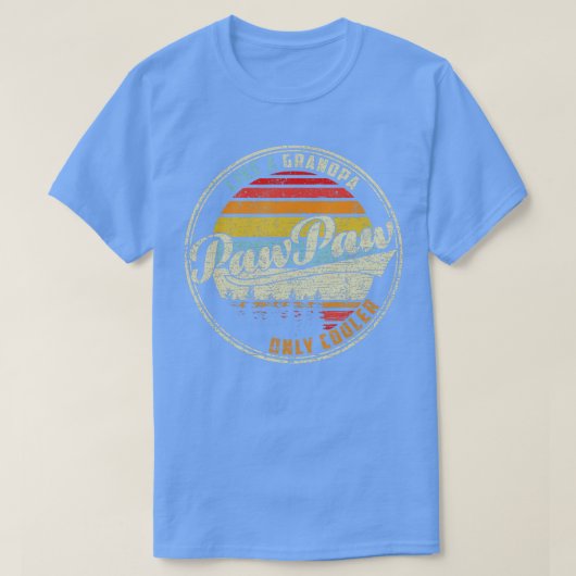 Mens PAWPAWPAY Wie ein Opa NUR COOLER PAPA D T-Shirt (Design vorne)