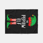 Mens Pepaw Elf Christmas Party Matching Family Gro Fleecedecke (Vorderseite (Horizontal))