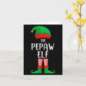 Mens Pepaw Elf Christmas Party Matching Family Gro Karte (Gelbe Blume)