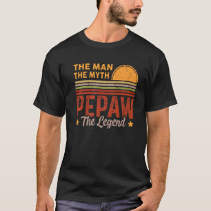 Mens Pepaw The Man Myth Legend Retro Großvater Vat T-Shirt