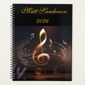 Men's Personalised 2026 Planner Planer (Vorderseite)