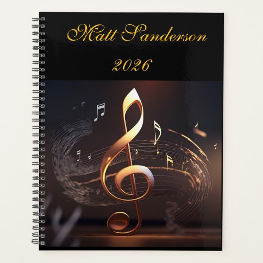 Men's Personalised 2026 Planner Planer (Vorderseite)