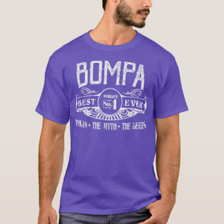 Mens Personalisiert Bompa Best No T-Shirt