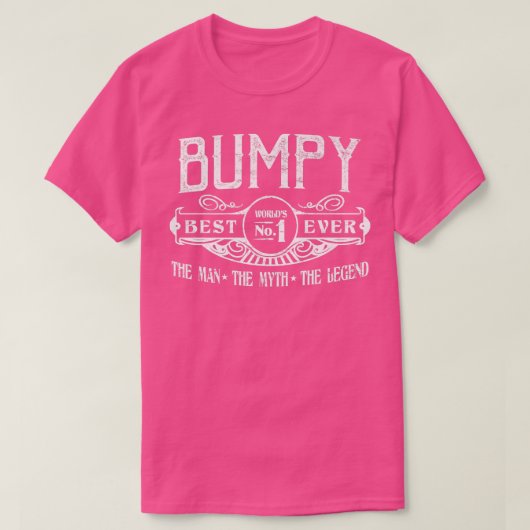 Mens Personalisiert Bumpy Best No  T-Shirt (Design vorne)