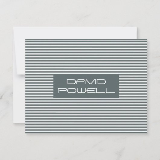 Mens Personalisiert Mitteilungskarte (Rückseite)